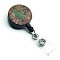 Carolines Treasures Letter V Retro Tribal Alphabet Initial Retractable Badge Reel CJ2013-VBR